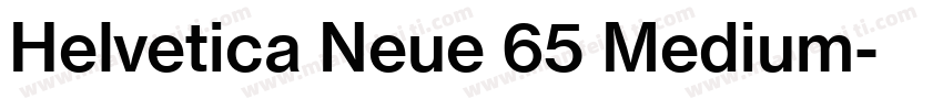 Helvetica Neue 65 Medium字体转换
